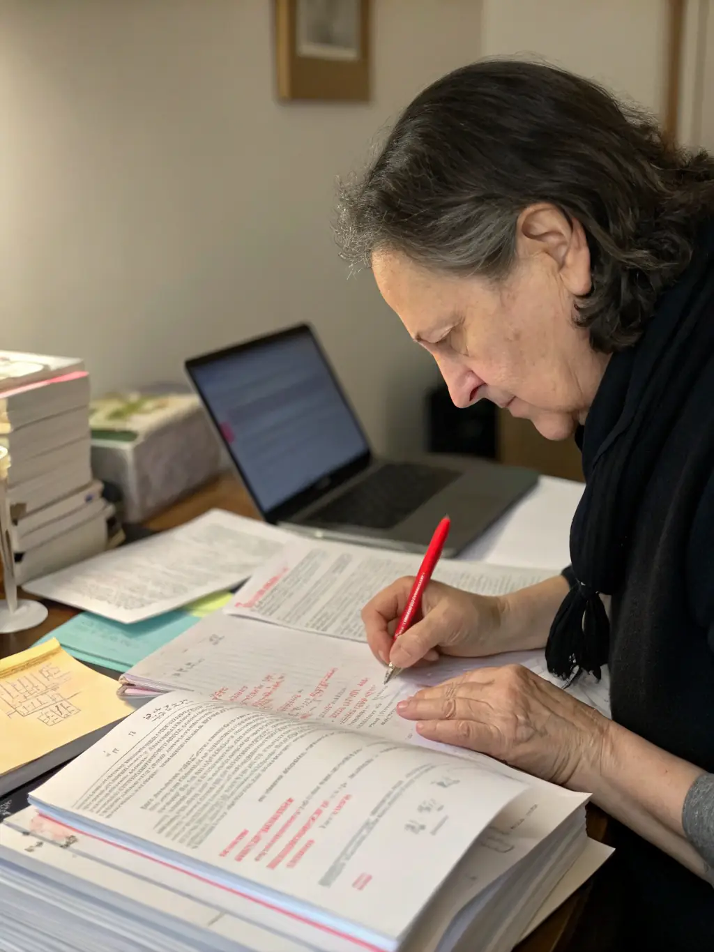 A medical manuscript being professionally edited, showcasing the accuracy benefit in publication services.